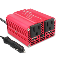 Convertisseur de courant pour véhicule Lvyuan Foval Mini 150W, prise US, DC 12V vers AC 120V, avec USB, en stock