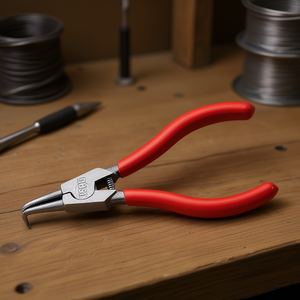 Pince à bec courbé de 128 mm, outil de coupe de précision pour fils longs - Product Image 3