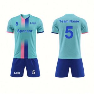 2026 Custom <b>Red</b> Soccer Team Uniform Wholesale Sportswear Shirts Shorts Plus Size 100% Polyester Unisex Quick Dry Breathable - Product Image 4