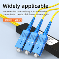 Divisor de Fibra Óptica FBT 1x2 Tipo Pigtail SC UPC FC UPC Acoplador de Ventana Dual 1310 1550nm Monomodo FTTH Grado Telecomunicaciones Baja Pérdida