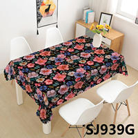 Meilleure Vente : Nappe Imprimée Florale Style Ins, Antidérapante et Lavable en PVC pour la Maison, la Cuisine et la Décoration de Café