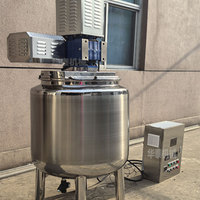 Réservoir de stockage en acier inoxydable 316L chauffé électriquement à grande vitesse Lotions sous vide mélange cisaillement réacteur réservoir de mélange sous pression de lait