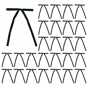 30 개 녹색 벨벳 3/8 ''와이드 크리스마스 트리 리본 활 5x7 인치 도어 화환 장식 빈티지 벨벳 화환 활 - Product Image 1