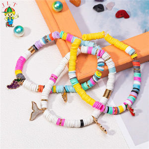 Kit de manualidades DIY para pendientes de cuentas espaciadoras sueltas de moda, 4000 piezas, 10 colores, kit de cuentas de arcilla de 6 mm, cuentas de arcilla polimérica hechas a mano - Product Image 5