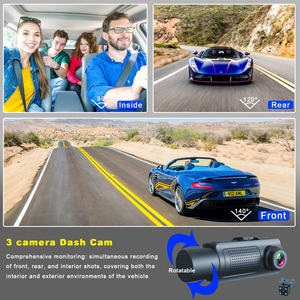 3.16 Inch Car Dvr Wifi <strong>Dash</strong> Camera Car Black Box HD 3 Lens Dashcam Front And Rear Internal 3 Channel Wifi <strong>Dash</strong> <strong>Cam</strong> - Product Image 2