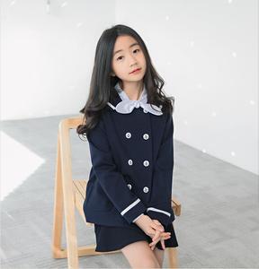 Pulls d'uniforme scolaire tricotés à la main pour enfants, costumes d'affaires pour filles - Product Image 3