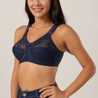 Soutiens-gorge push-up quotidiens à larges bretelles pour femmes, grande taille, couvrance totale, sans rembourrage, sans armatures, haute qualité, vente en gros
