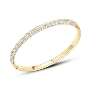 CZ jewelry bracelet bangle pulseras para mujer gold jewellery