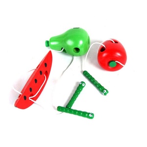 Montessori ของเล่นเพื่อการศึกษาของเด็ก,ของเล่นเสริมพัฒนาการของลูกแพร์กินผลไม้แอปเปิ้ลสำหรับการเรียนรู้ก่อนวัยเรียน - Product Image 2