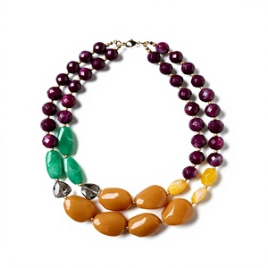 Nuevo Collar con Colgante de Resina en Forma de Fruta, Cadena de Eslabones de Resina, Joyería Unisex Única, Linda y Elegante de Alta Calidad para Aniversario, Fiesta, Mujer - Product Image 4