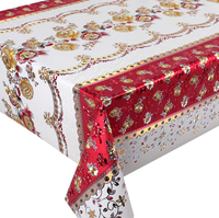 Nappe imperméable en pvc de luxe en polyester 3D gaufré, usine de Yiwu