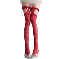 Chaussettes montantes en nylon style filet de pêche, fines, inspirées du Japon, antibactériennes, blanches, pour femme, collection Printemps/Été
