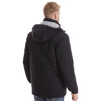 Veste chauffante d'hiver coupe-vent à 8 zones chauffantes, rechargeable par USB, batterie non incluse, légère, pour homme, avec capuche