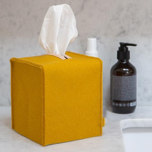 Boîte à mouchoirs en feutre de haute qualité pour la maison, salon et chambre, pochette à mouchoirs simple et polyvalente, pochette à mouchoirs luxueuse pour - Product Image 1