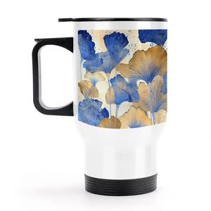 Tasse à café de voyage avec poignée (14oz) (fabriquée aux États-Unis) - Product Image 2