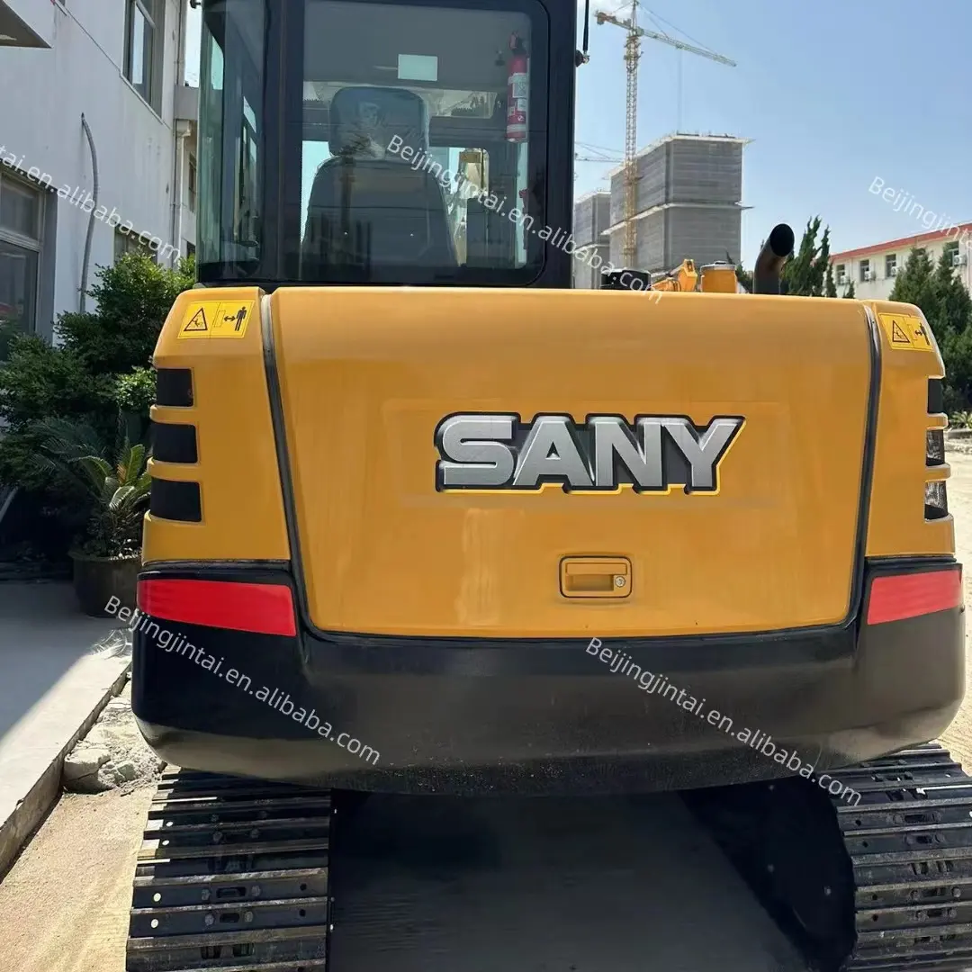 Chinese 5 Ton used excavators SANY SY55C mini crawler second hand excavator digger for sale Used construction machinery
