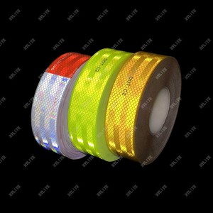 Sicurezza rosso e giallo freccia avvertenza riflettore vistosità nastro verde nero nastro riflettente - Product Image 5