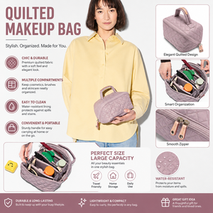Cosmetic Storage Bag High-end Beautiful Large-capacity <b>Makeup</b> Bag <b>Case</b> Daily Cross-border Simple Canvas Zipper Fashion Modern - Product Image 1