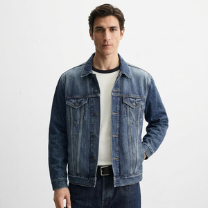 Light Color New Design Fashionable Men's High Quality <b>Custom</b> <b>Denim</b> <b>Jacket</b> Men's Plain Hot Selling Winters <b>Denim</b> <b>Jacket</b> For Man - Product Image 1