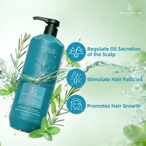 Shampooing et revitalisant à la menthe et au romarin, best-seller, produits anti-chute de <span class=keywords><strong>cheveux</strong></span>, shampooing et revitalisant nourrissant et fortifiant - Product Image 3