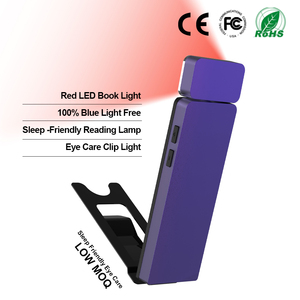 Mini Portable Eye Care 670nm Red Light Book Reading Light Long Lasting Rechargeable Led Mini Reading Clip on Book Light - Product Image 1