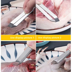 Fish Scales Scraping Graters Stainless Fast Cleaner Remove Skin Brush <b>Cleaning</b> Peeler <b>Scraper</b> Bone Tongs Tweezers Tool - Product Image 3