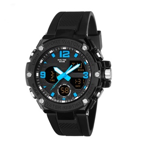 Montre de sport pour homme pas chère, résistante à l'eau, bracelet en acier inoxydable, affichage numérique, mode plongée, horloge 12/24 heures, date, chronomètre, 3BAR - Product Image 5