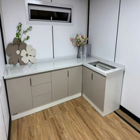 Maison mobile préfabriquée de 20 pieds, prête à l'emploi, 2-3 chambres, maisons modulaires préfabriquées, maison conteneur préfabriquée, mini-maisons avec toilettes
