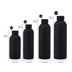 Custom Logo Sports Insulated Water Bottle 500ml Gym Drinking Bottle Double Wall Stainless Steel Vacuum Flask Thermos 6-12 Hours - Product Image 2