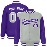 Jaket Varsity dengan Inisial dan Nama yang Dipersonalisasi, Jaket Baseball Kustom untuk Dewasa, Remaja, dan Anak-anak, Gaya Baseball
