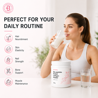 Poudre de protéines de collagène bio-peptides OEM Beauty Nutrition, sans saveur, pot de 567 g, facile à mélanger, complément alimentaire quotidien pour le bien-être