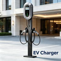 Station de recharge murale pour véhicules électriques avec protection contre les surintensités pour une utilisation résidentielle sécurisée