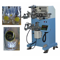Impresora de Pantalla Cilíndrica Semiautomática Fácil de Ajustar para Envases de Plástico, Vidrio y Cerámica