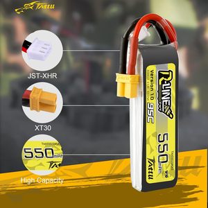 Tattu R-Line 550mAh 7.4V 95C 2S Lipo Battery Pack With Xt30 <b>Plug</b> For Fpv Racing Quadcopter - Product Image 4