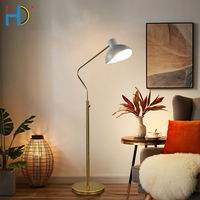 Lampes sur pied en acier à LED de luxe et atmosphériques pour salon, chambre à coucher, chevet