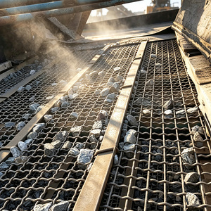 65Mn Manganese Steel <strong>Wire</strong> Mesh Woven <strong>Net</strong> High Strength Weld Cut Edge Metal Mesh for Mining Construction Sand Stone Filtration - Product Image 6