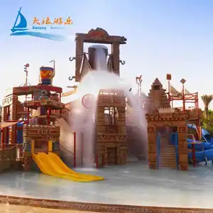 Dalang marca aquático parque de fibra de vidro, equipamento de deslizamento para piscina ao ar livre, fibra de vidro para resort hotel tema park