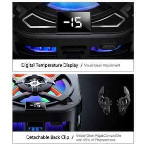 Ventilateur de Refroidissement SMONAMA SL54 ROG RGB pour Téléphone Portable, Refroidisseur Magnétique à Semi-conducteur TEC Peltier avec Affichage Numérique 5V 3A 15W - Product Image 5