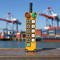 Télécommande radio industrielle multifonctionnelle F24-10D à 10 boutons, double vitesse, étanche, pour grue de construction
