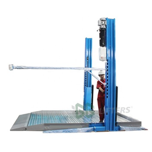 Çift Silindirli Hidrolik Kaldırıcı Basit İki Direkli Ev Garajı Araç Park Asansörü Ev Garajı Araç Depolama Sistemi için - Product Image 1