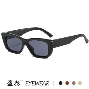 Eyewear <b>Small</b> <b>Frame</b> <b>Sunglasses</b> UV400 Plastic Metal Unisex Street Style - Product Image 2
