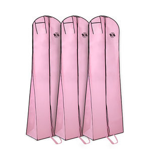 環境にやさしいカバーウェディングロングドレスブライダルガウン不織布ガーメントバッグカスタムロゴ付きイブニングドレスバッグ - Product Image 2