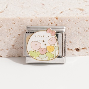 สร้อยข้อมืออิตาเลียนเสน่ห์ของดอกไม้เค้กอาหารยอดนิยม - Product Image 2