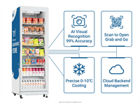 Máquina Expendedora Inteligente con Reconocimiento Visual por IA, Código QR, Apertura de Puerta, Sistema de Refrigeración y Pantalla Táctil