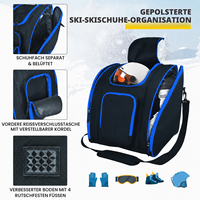 Sac de voyage pour snowboard et ski d'extérieur - Durable, léger, en polyester/nylon souple, 30-40L