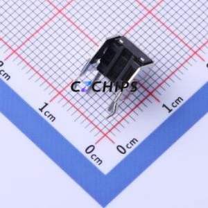 YTS-D009-2G Tactile Switch Through hole Component (THT) Switch Single Pole Single Throw Round Button 2.6N Right Angle Insert - Product Image 2