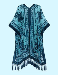 Jaket Kimono beludru panjang wanita, mantel panjang gaya Vintage multiwarna untuk Natal Tahun Baru, hadiah liburan Tiongkok - Product Image 2