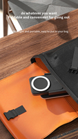 Chargeur sans fil magnétique 3 en 1, charge rapide 15W, batterie externe 5000mAh, support, veilleuse, écran LED, téléphone portable, montre, écouteurs