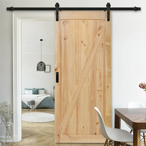 Modern Solid Wood <strong>Door</strong> Interior <strong>Door</strong> Sliding <strong>Barn</strong> <strong>Doors</strong> For Villa Bathroom Living Room - Product Image 1