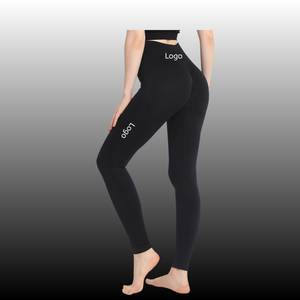 निर्बाध उच्च कमर कमर वाली पीठ योग पैंट, टखने की लंबाई के कूल्हे उठाने वाले तंग फिट लोचदार कमर - Product Image 1